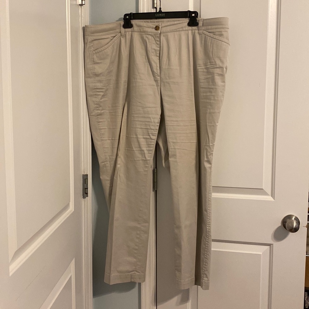 Talbots Straight Leg Chino Khaki Pants